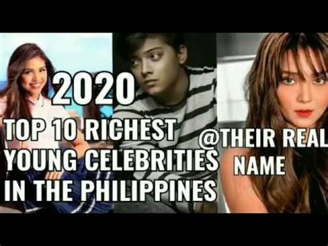 Many of these names, like jeff bezos and bill gates, are familiar, but some will undoubtedly raise eyebrows. TOP10 RICHEST YOUNG CELEBRITIES IN THE PHILIPPINES(2020 ...