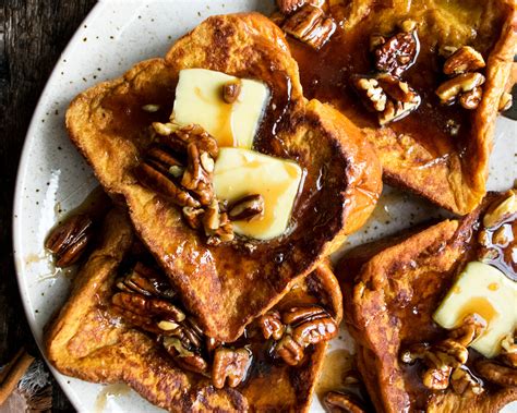 Pumpkin French Toast With Spiced Pecan Syrup The Original Dish