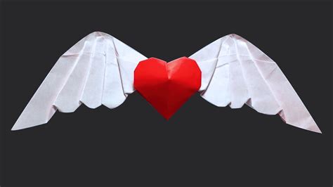 Make sure the paper that you use is a square (all sides are equal and all the angles equal 90 degrees). 3D Heart: Origami Angel Heart 2.0 (Wing Heart ) by ...