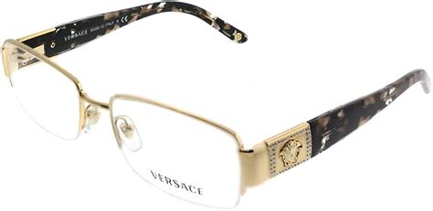 Versace Ve 1175b Eyeglasses W Gold Frame And Non Rx 51 Mm Diameter Lenses Ve1175b
