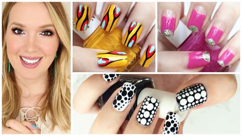 Easy Nail Art For Beginners!!! #24 | JennyClaireFox - YouTube