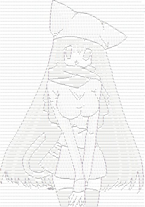 Encrafts Anime Girl Ascii Art