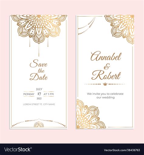 Wedding Invitation Stories Cover Template Vector Image
