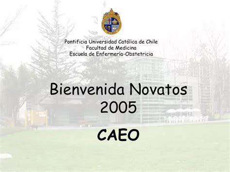 Ppt Pontificia Universidad Cat Lica De Chile Facultad De Medicina