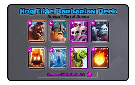 Level configuration is another case of clash royle decks for arena 7 keenness. Best 'Clash Royale' Decks: Arena 7 Elite Barbarian Deck ...