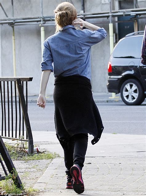 Emma Watson Shows Off Flawless Complexion As She Goes For North London