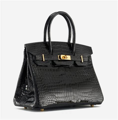 Bag bears new interior y 2020 stamp. Hermès Birkin 30 Porosus Crocodile Black | SACLÀB