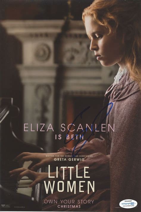 Eliza Scanlen Little Women Autograph Signed Beth March 8x12 Photo