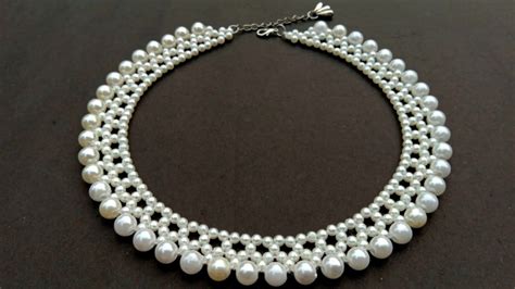 How To Make Pearl Necklacedesigner Necklace Useful And Easy Youtube