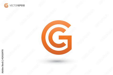 Gc Logo Or Cg Logo Stock Vector Adobe Stock