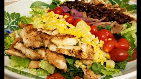 Southwestern Grilled Chicken Salad Youtube
