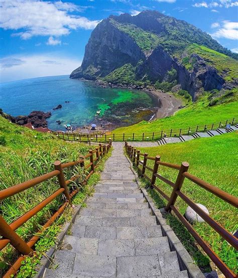 Jeju Island Foto Wisata Tempat Liburan Perjalanan Ke Luar Negeri