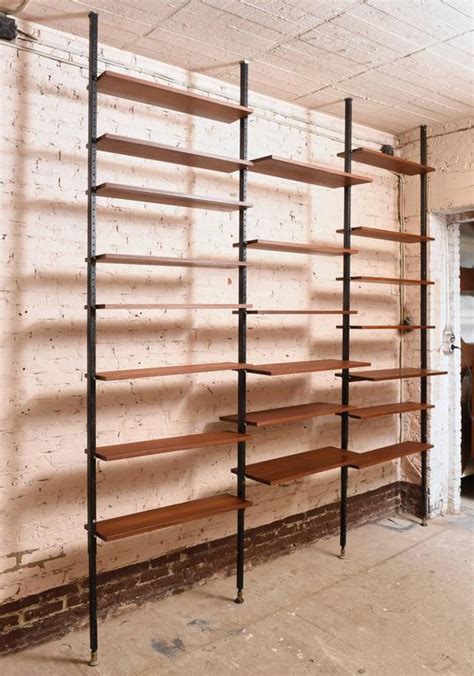 Interlocking ladder rail system provides continuous ladder access to all units *ladder rail system is easily adjustable and removable dimensions: Danisch Modular Bookcase Royal System Wall Unit For Sale ...