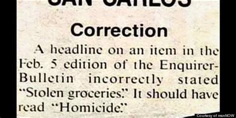 16 Newspaper Corrections Funny Errors And Redactions Huffpost Weird News