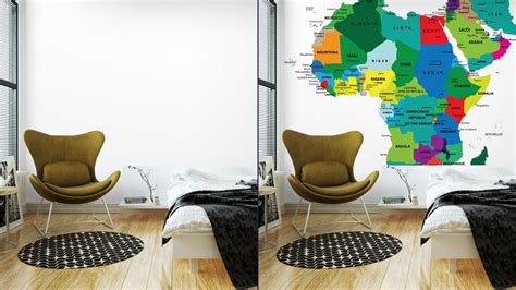 Fototapeta Polityczna Mapa Afryki • Pixers™ • Żyjemy By Zmieniać