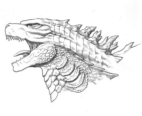 Art Drawings Sketches Simple Easy Drawings Godzilla Tattoo Dinosaur