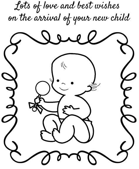 Baby Shower Coloring Pages Printable Coloring Pages