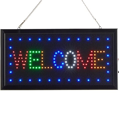 Choice 19 X 10 Led Rectangular Welcome Sign With Two Display Modes