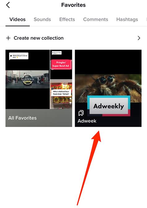 Tiktok How To Delete A Favorites Collection