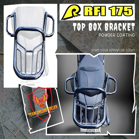 Rusi Rfi 175 Motododge Super Heavy Duty Top Box Bracket Powder Coat