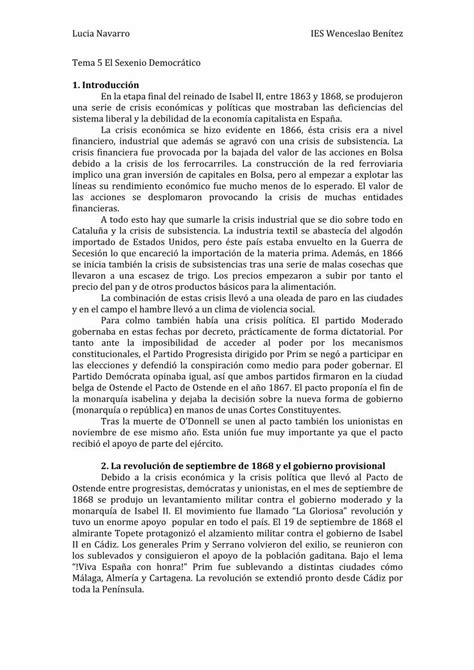 Pdf Tema El Sexenio Democr Tico Dokumen Tips