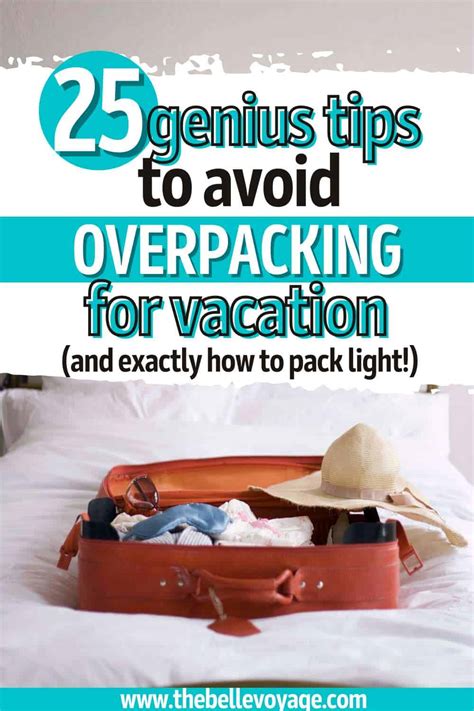 How To Avoid Overpacking For Vacation 25 Easy Tips From A Pro