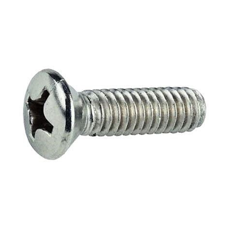 Ema 316 Stainless Steel Machine Screw Counter Sunk Philips Oval Head