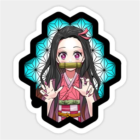 Nezuko Kamado Demon Slayer Sticker Teepublic