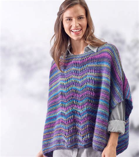 How To Make A Lace Panel Knit Poncho Joann