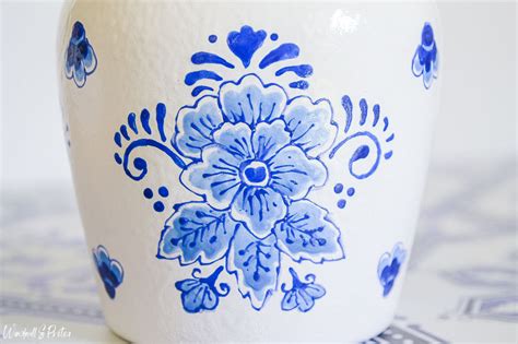 How To Diy Blue And White Porcelain Windmill And Protea
