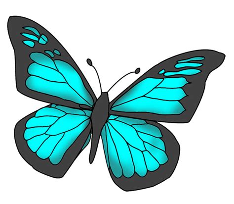 Blue Butterfly Clipart Free Images 2 Clipartix