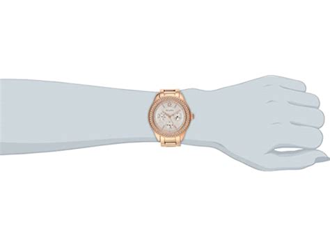 Bulova Swarovski Rose Gold Tone Ladies