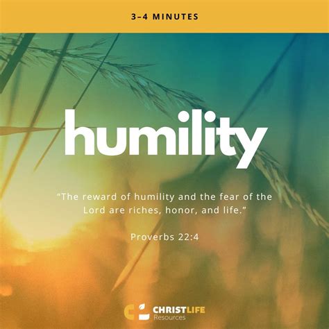 Humility — Christ Life Resources