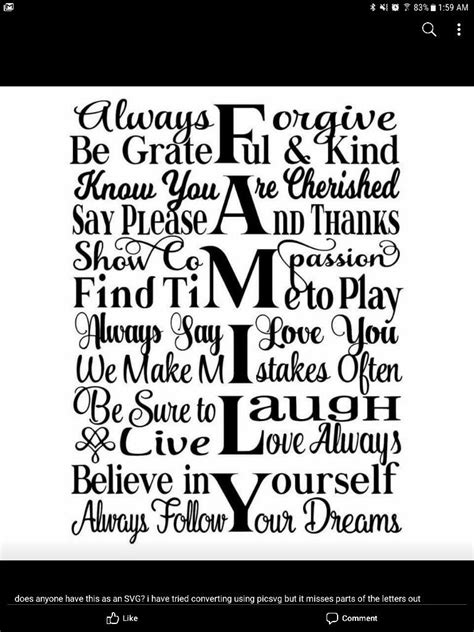 Download Pin by Candace Barr on Cricut air 2 | Family subway art ...