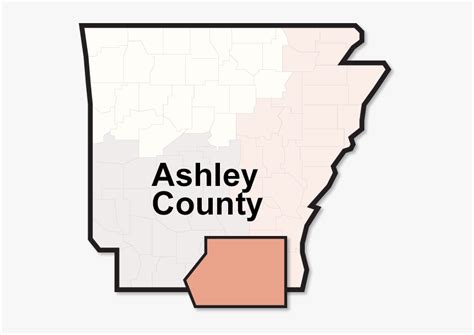 Ashley County Map Arkansas Hd Png Download Kindpng