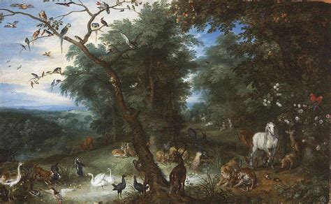 The Garden Of Eden With The Fall Of Man1612 Painting By Jan Brueghel