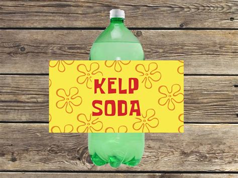 Kelp Soda Labels Printable Printable Blank World