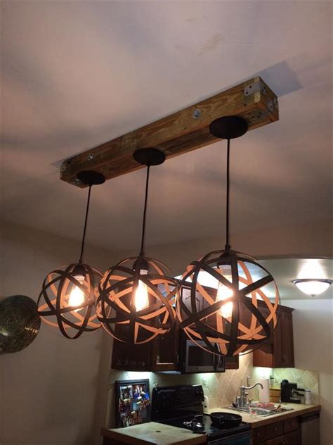 First make the wood piece that supports the actual lamp. How To Make Great DIY Light Fixtures By Repurposing Old Items - Page 3 of 3