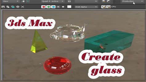 How To Create Glass Material In 3ds Max Arnold Render Youtube