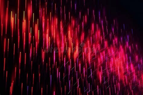 Abstract Red And Blue Light Rays On Black Background Stock Illustration