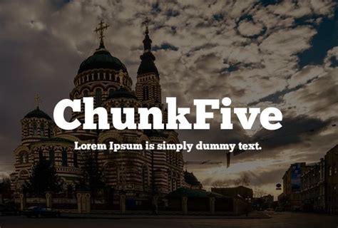 Chunkfive Font Dafont Free