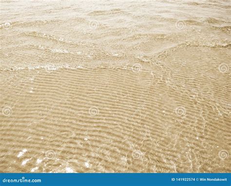 Ripple Sand And Sea Water Stock Photo Image Of Sunny 141922574