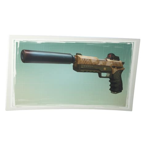 Fortnite Suppressed Pistol Png Image Purepng Free Transparent Cc0