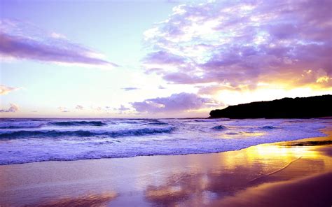 Sunset Wallpapers Beach Purple Hd Desktop Wallpapers 4k Hd