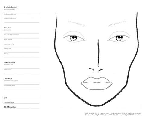 89 Face Coloring Pages For Makeup Fareeza Crazy