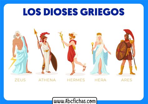 Dioses Griegos De Grecia Abc Fichas