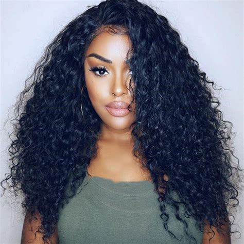 Peruvian Hair Curly Lace Front Wig Natural Color Lux Hair Shop