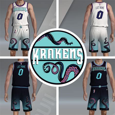 My Second Custom Team And Logo The Krakens Nba2k
