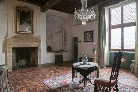 17th Century Chateau Gers France Living Room
