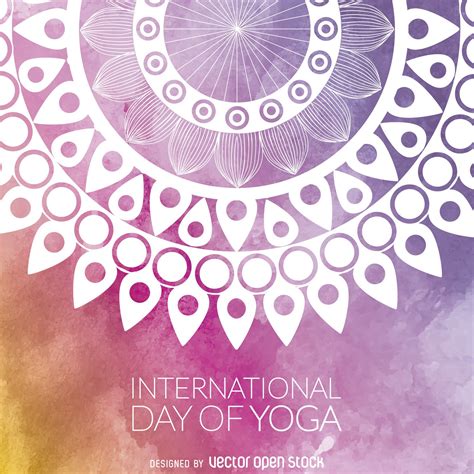 Download Yoga Day Mandala Design - Vector Download